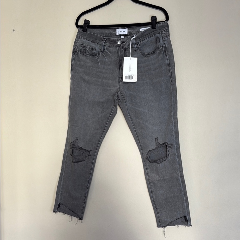 Frame Gray Le Garçon Crop Women's Jeans